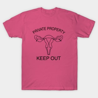 Private Property, keep out of my uterus T-Shirt